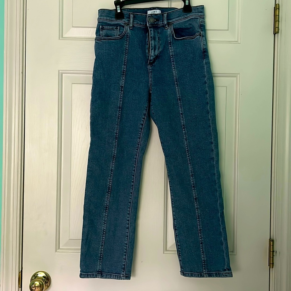 Loft straight leg petite jeans